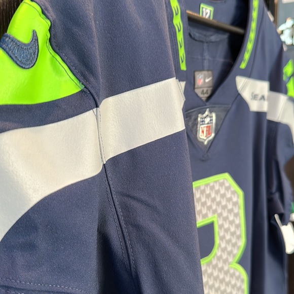 Nike Russell Wilson College Navy Seattle Seahawks Vapor Elite Authentic Jersey - Picture 3 of 13